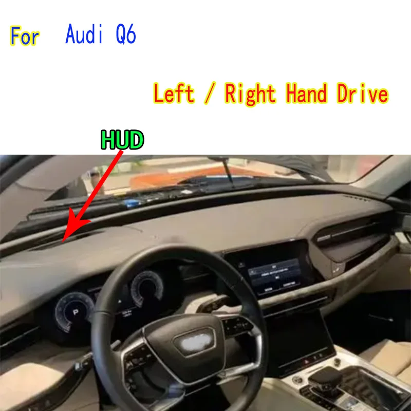 

For Audi Q6 Car Dashboard Dash Mat Accsesories Anti-reflective Anti-slip Anti-dirty Pad Ornaments