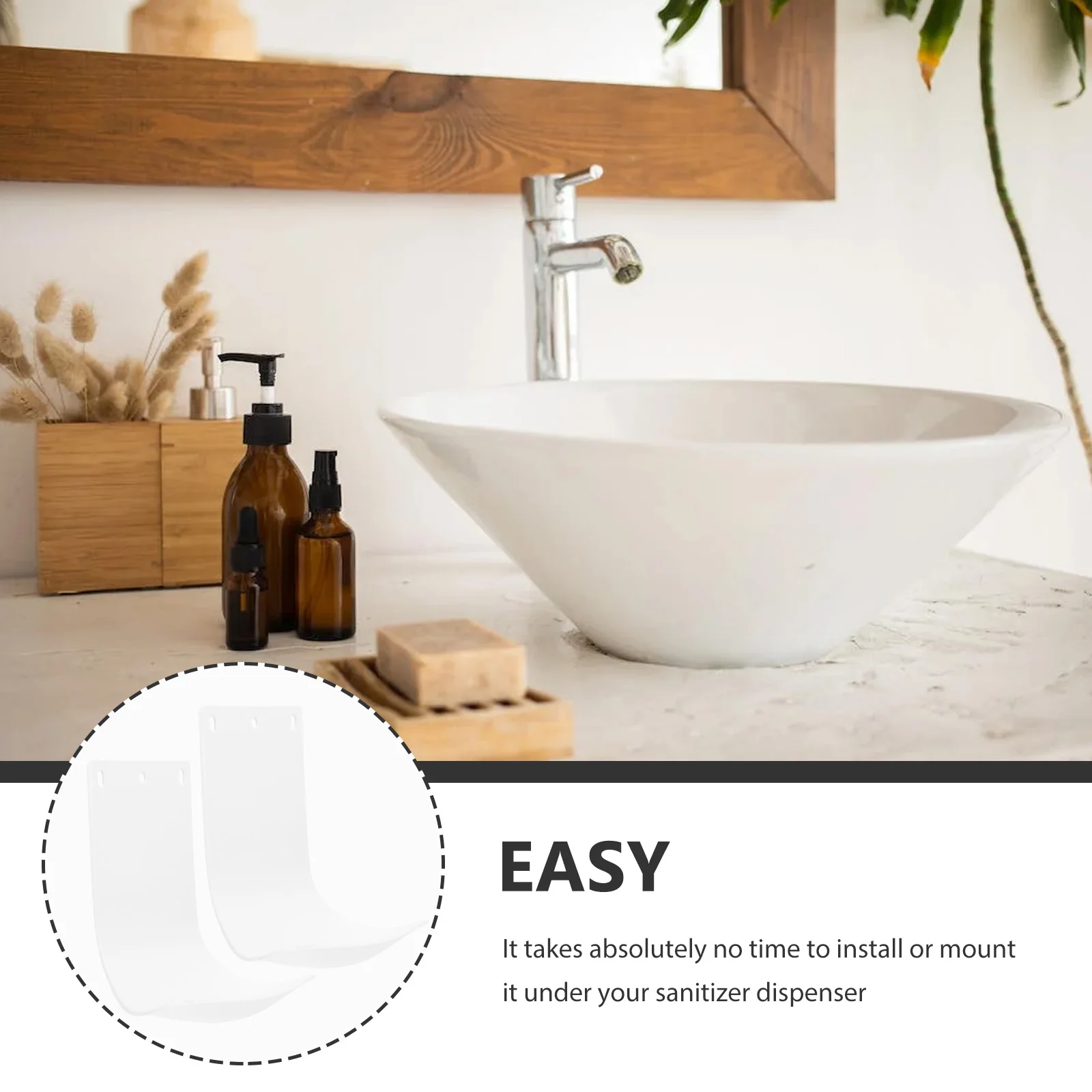 

2pcs Plastic Soap For All Dispensers Abs Material Easy Install Drip Catcher Household Hotel Restaurant Use Catch Foaming Soap