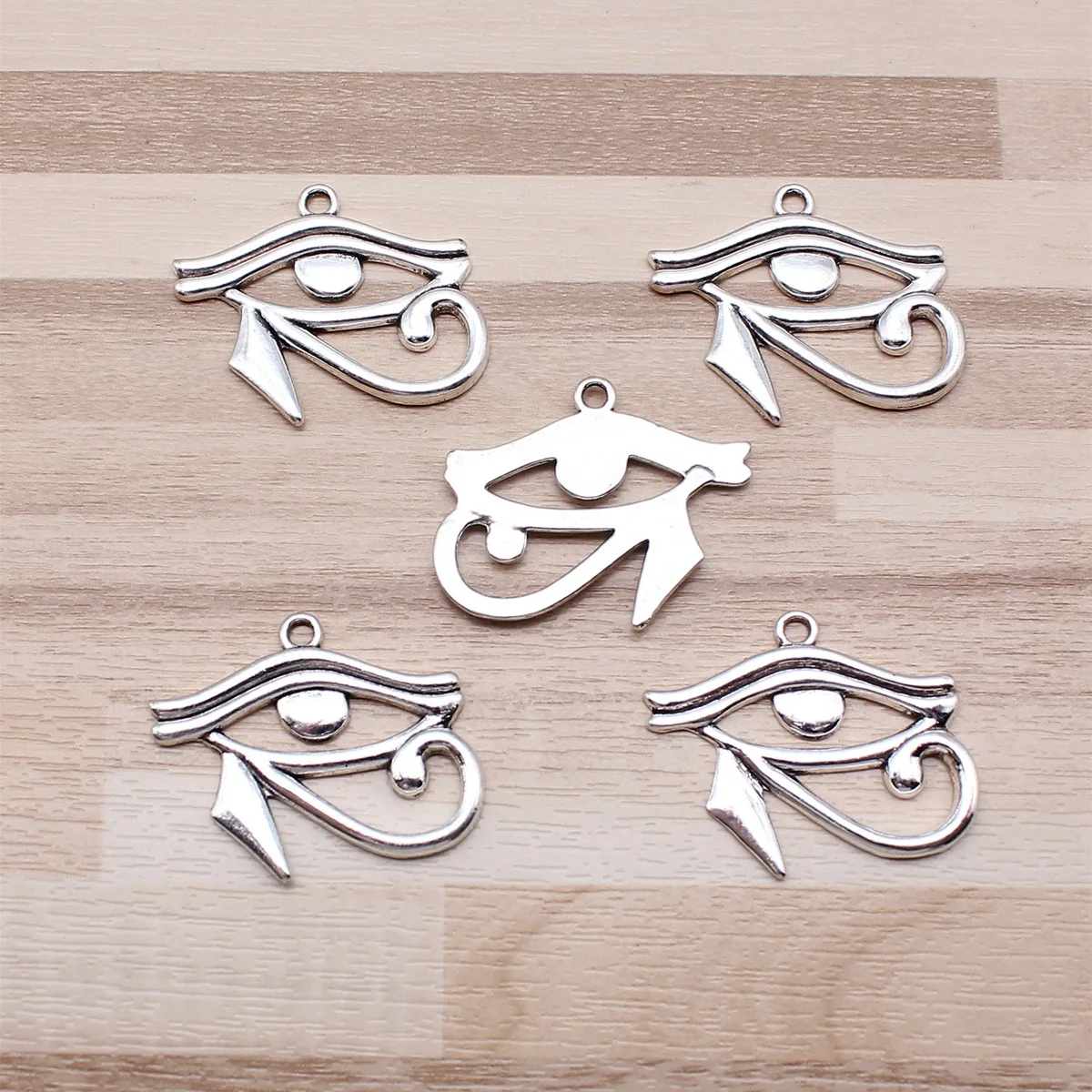 IFOCUS 5pcs/Lot Ancient Egyptian Eye Of Horus Charms For DIY Jewelry Making Zinc Alloy 33x27mm/1.3x1.06inch