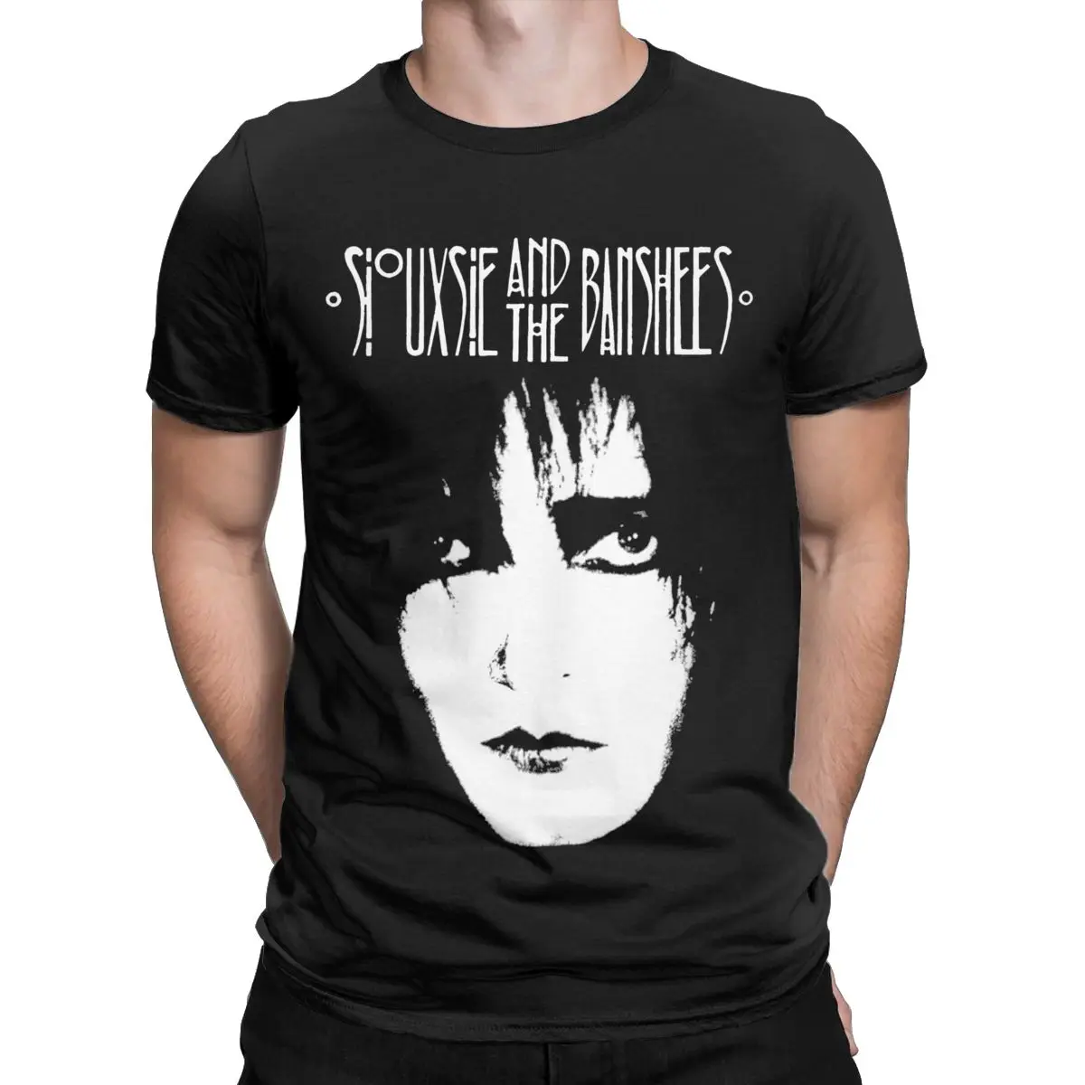 Men Siouxsie And The Banshees T Shirts Siouxsie Sioux Pure Cotton Tops Novelty Short Sleeve Crewneck Tees Summer T-Shirts