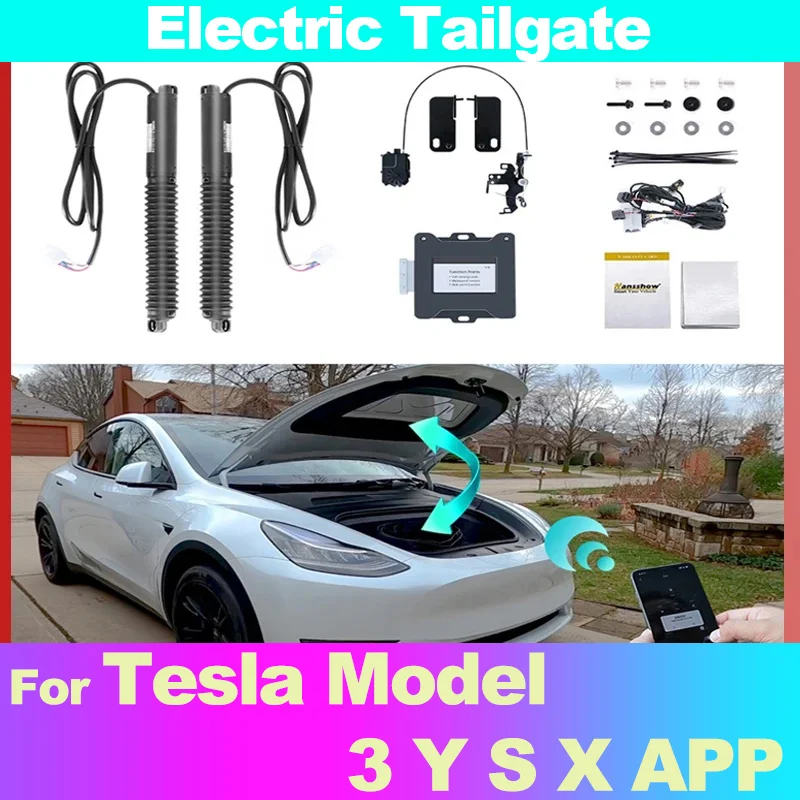 Waterproof Electronic Tailgate Power Frunk Car Modified Automatic Lifting For Tesla Model 3 Y S X APP Control Car Accsesories