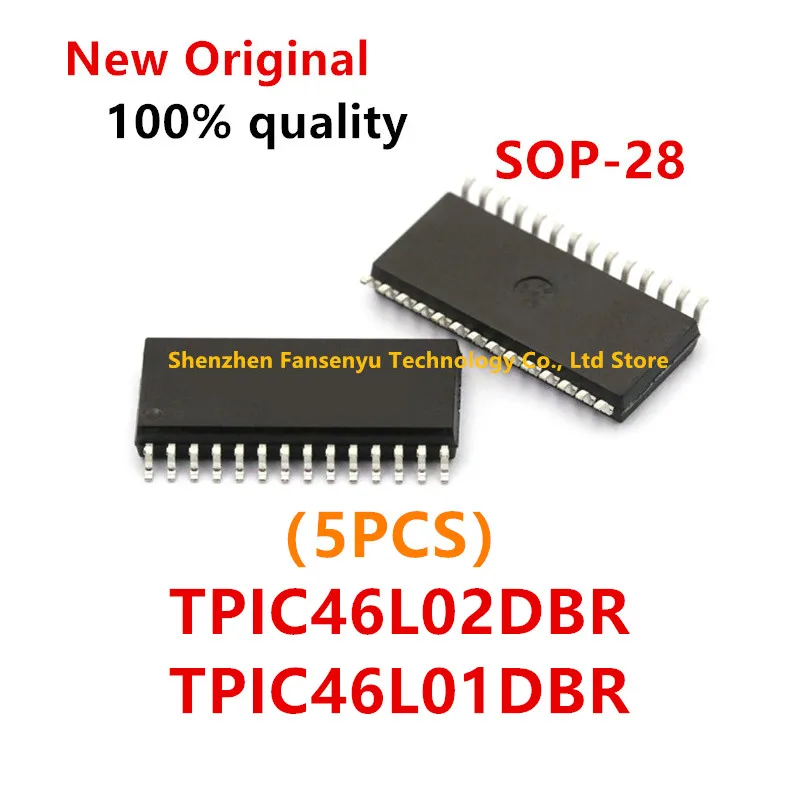 (5piece)100% New TPIC46L02 TPIC46L01 TPIC46L02DBR TPIC46L01DBR sop-28 Chipset