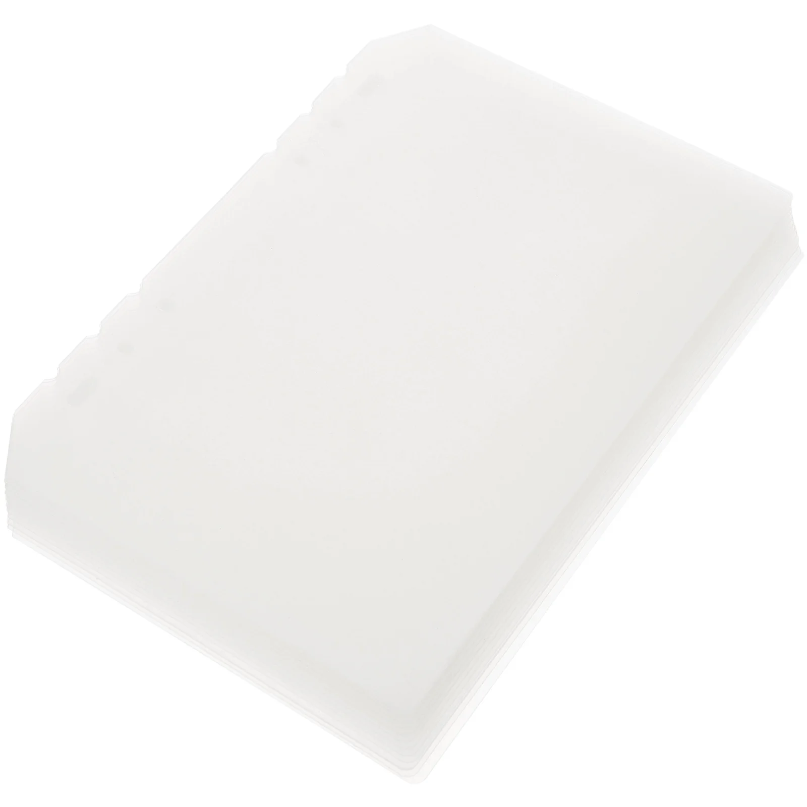 12 Pcs Loose-leaf Notebook PP Partition Binder Plastic Index Dividers A5 6 Hole