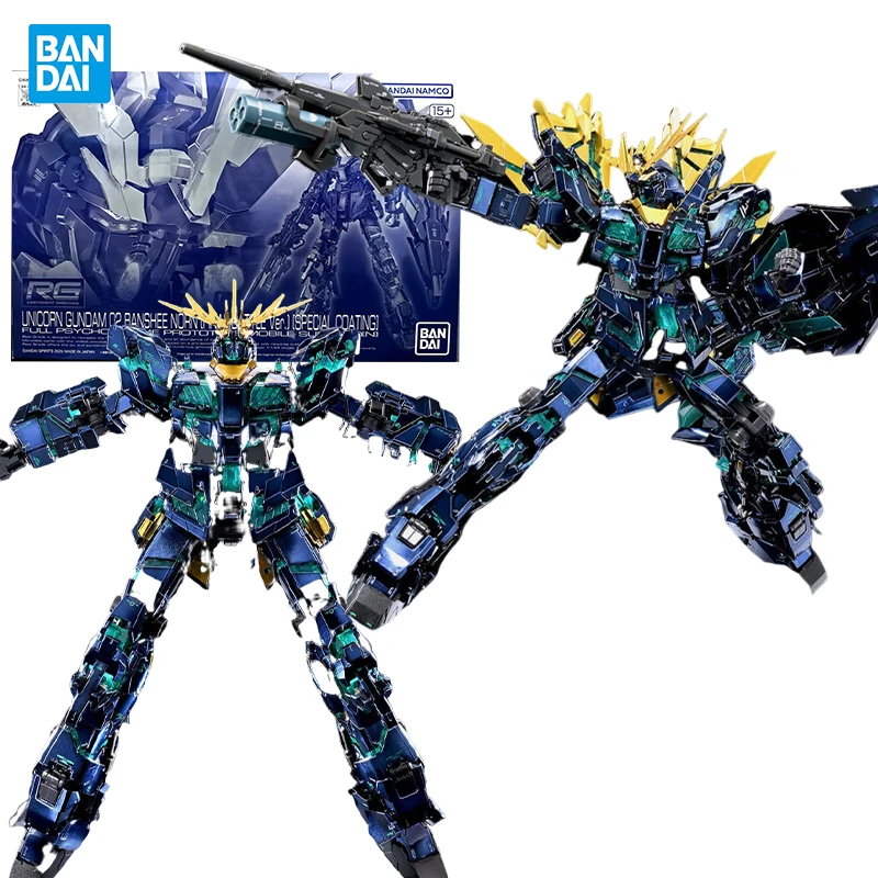 

Bandai Genuine RG 1/144 RX-0[N] Unicorn Gundam 02, Banshee Norn, специальное покрытие, аниме-фигурка, экшн-фигурки, кукла для коллекционеров