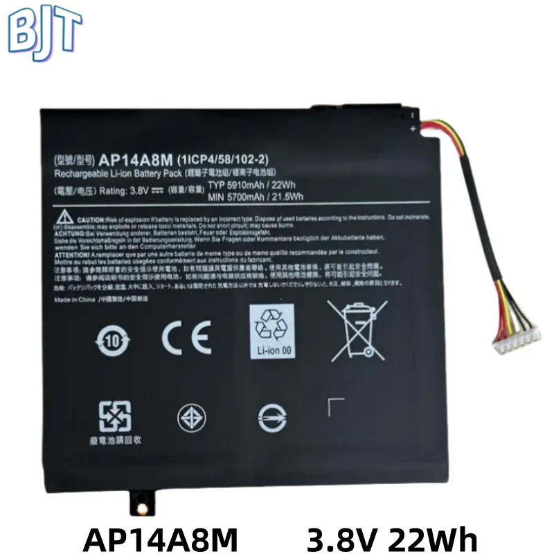 

New AP14A8M AP14A4M Laptop Battery 3.8V 22Wh for Acer Aspire Switch 10 SW5-011 SW5-012 Switch 10E SW3-013-192Y 1ICP4/58/102-2