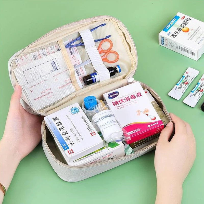 Portable Medicine Bag Cute First Aid Kit Medical Emergency Kits Organizer Outdoor Household Medicine Pill Storage Bag Traveling