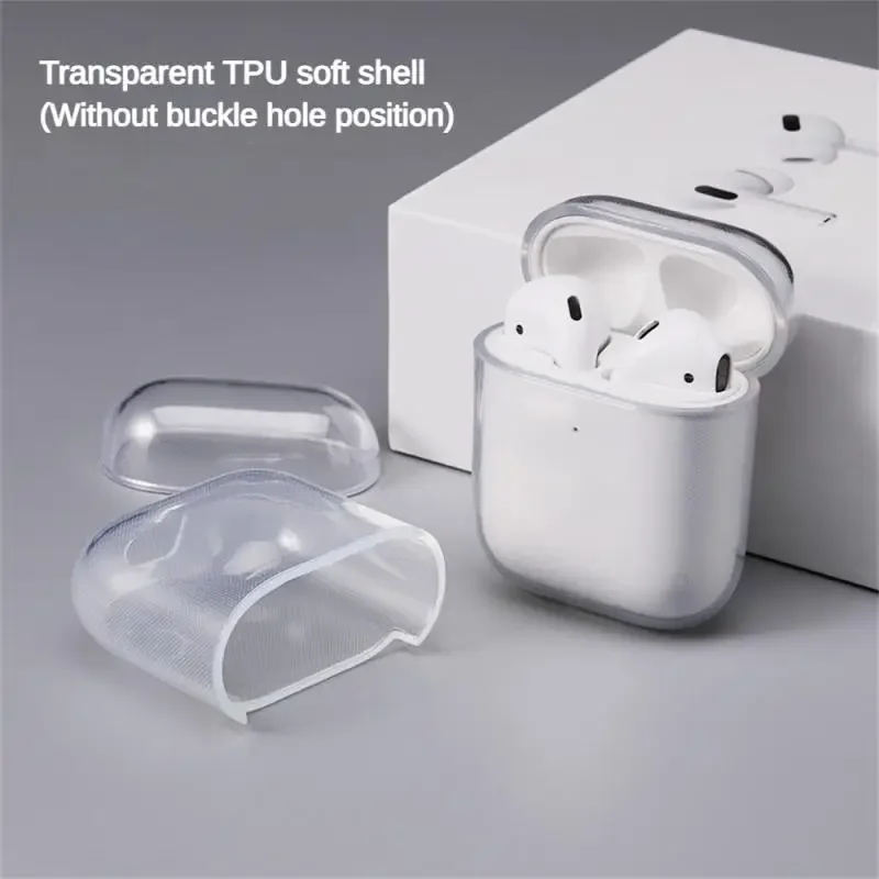 Transparent Tpu Case for Apple Airpods 1 2 3 Pro Protective Cover 3 Generation Shell Sleeve for Apple Wireless Headphone Airpods