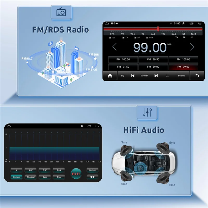 2G + 64G لهوندا CRV 2007-2011 أندرويد راديو السيارة ستيريو ، Carplay اللاسلكية أندرويد السيارات 9 بوصة تعمل باللمس بلوتوث الصوت