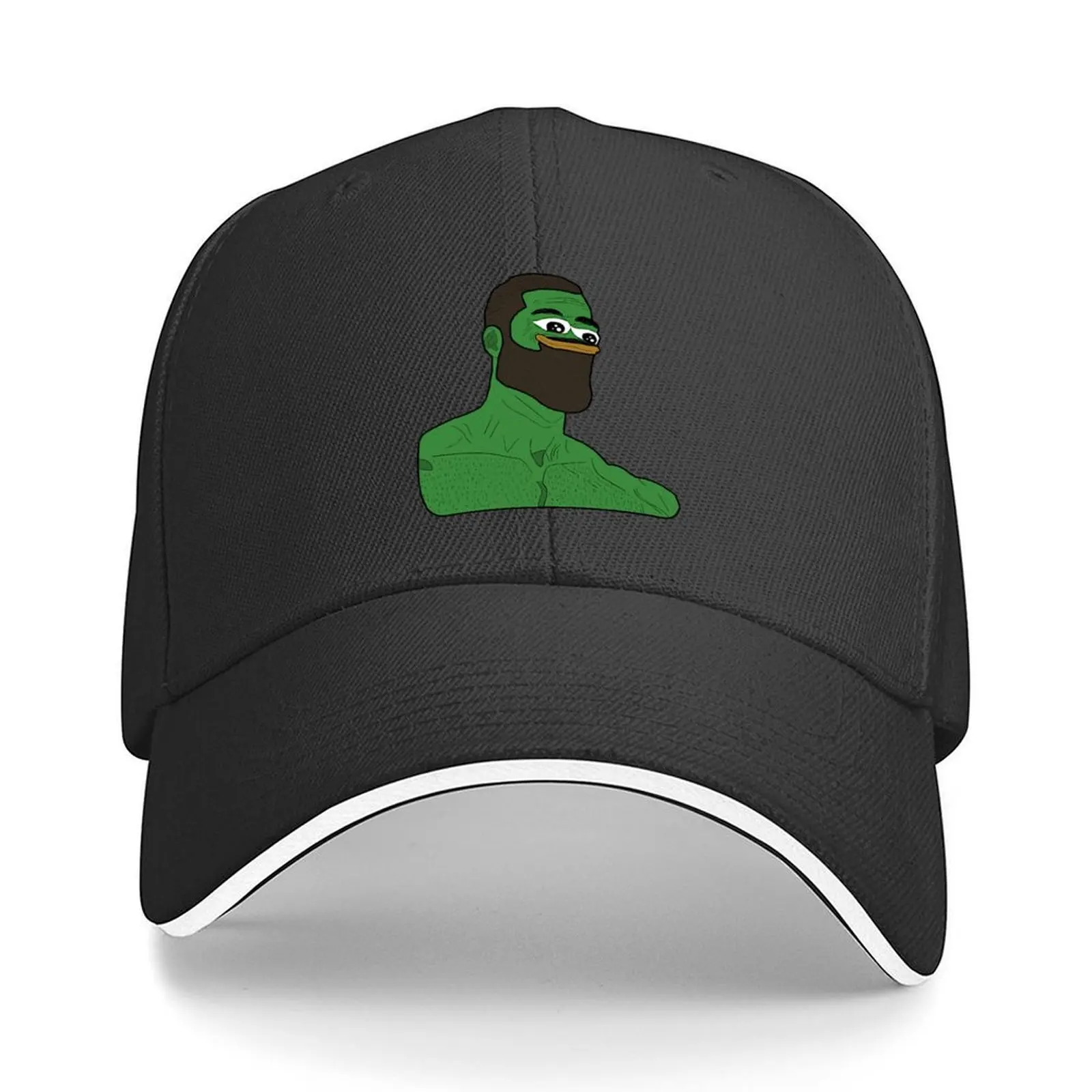 

Rare Gigachad Pepe Baseball Cap fun hats dad hat Streetwear Funny hats Designer Man Women's