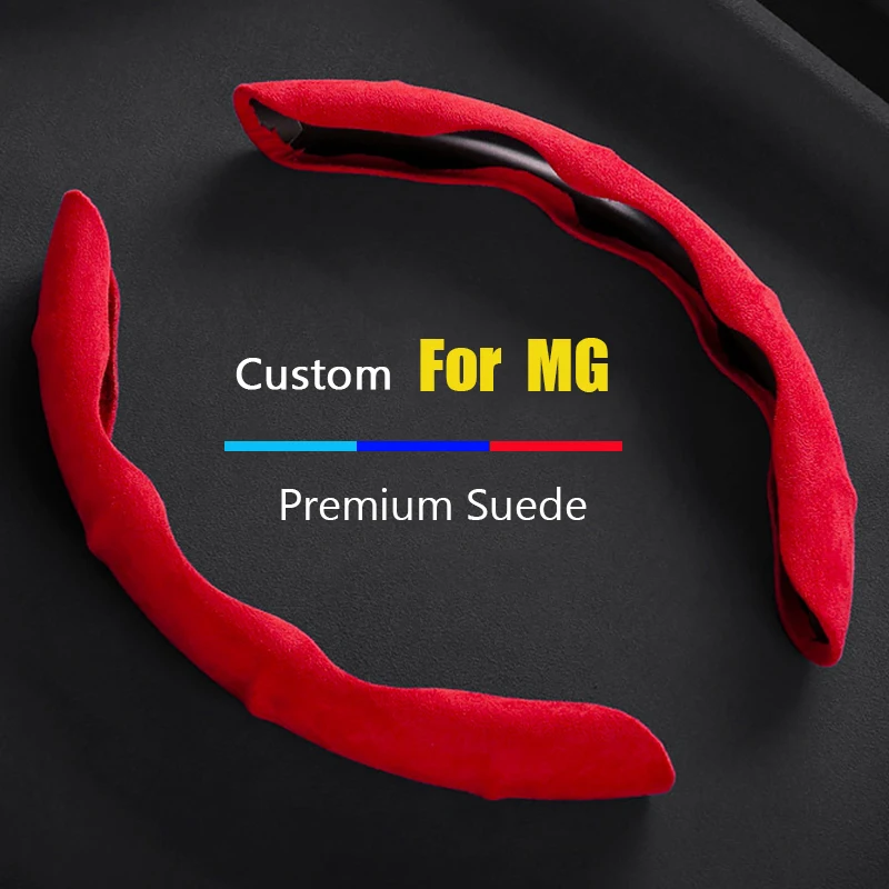 

Custom Fit Suede Leather Car Steering Wheel Cover For MG MGGT MGRX5 MGRX8 MGHS MGZS MGZX MG3 MG5 MG6 Protector Accessories