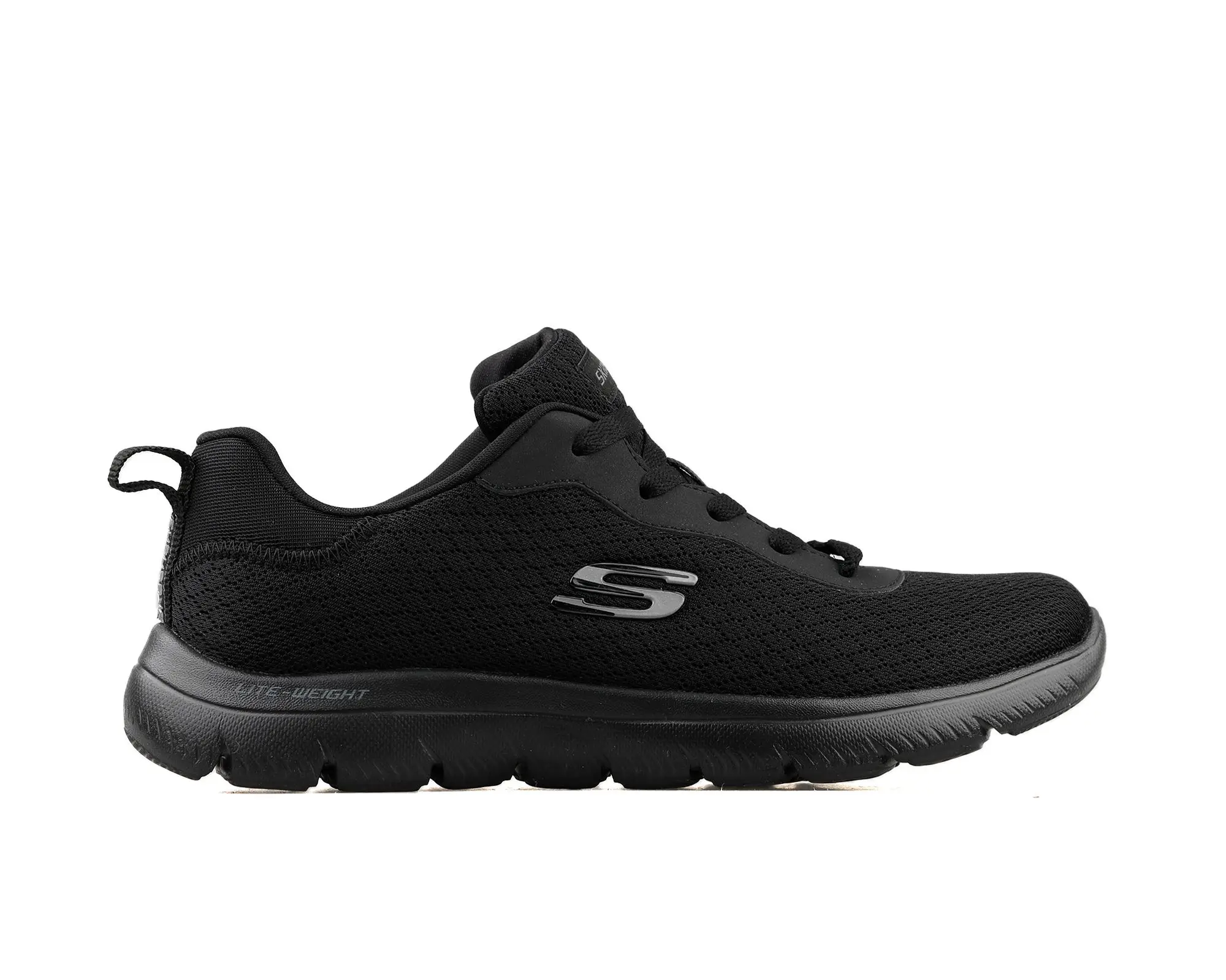 

Skechers Original Summits Shoes Women's Sneakers Fashion Lace-Up Casual Shoes Women Flats Soft Sole Black Women Shoes