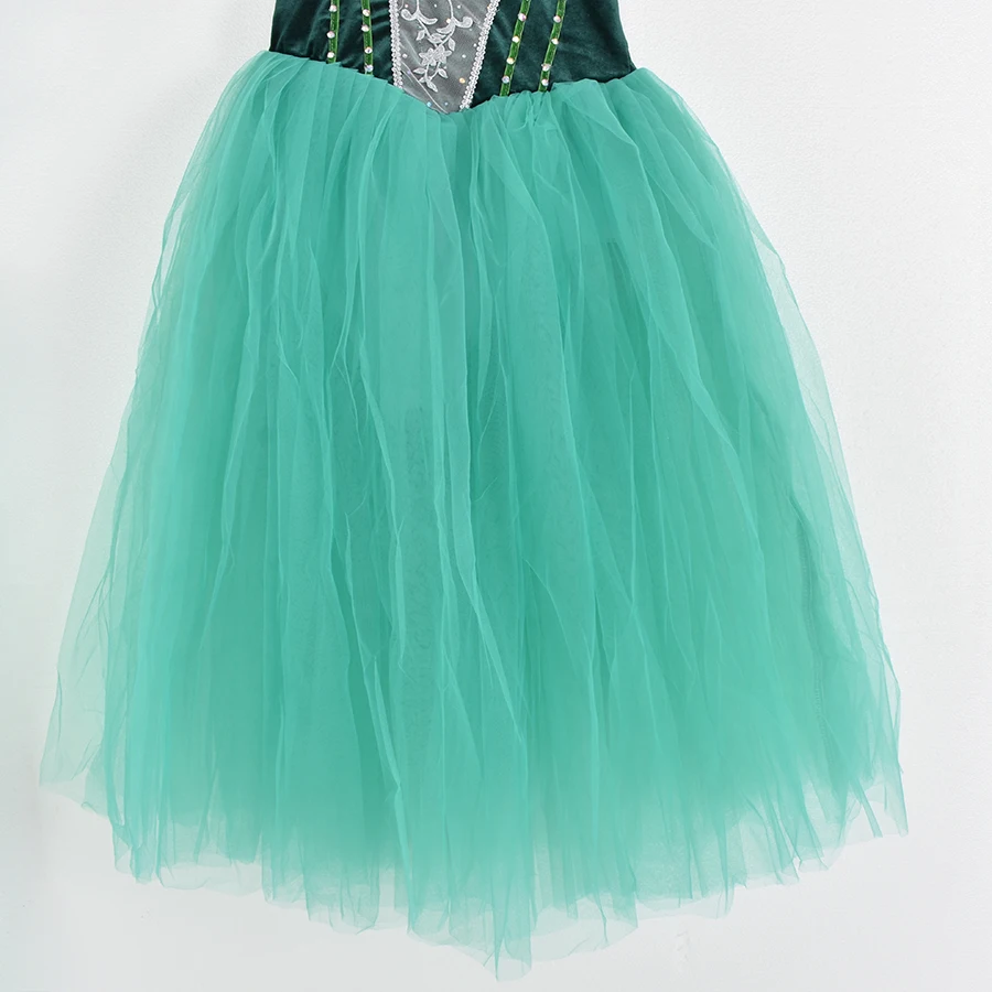 Body da balletto per ragazze Body da ballo Bambino Fiocco di neve Gonne lucide Ballerina Bambini Vestito cosplay Spettacoli teatrali Costume