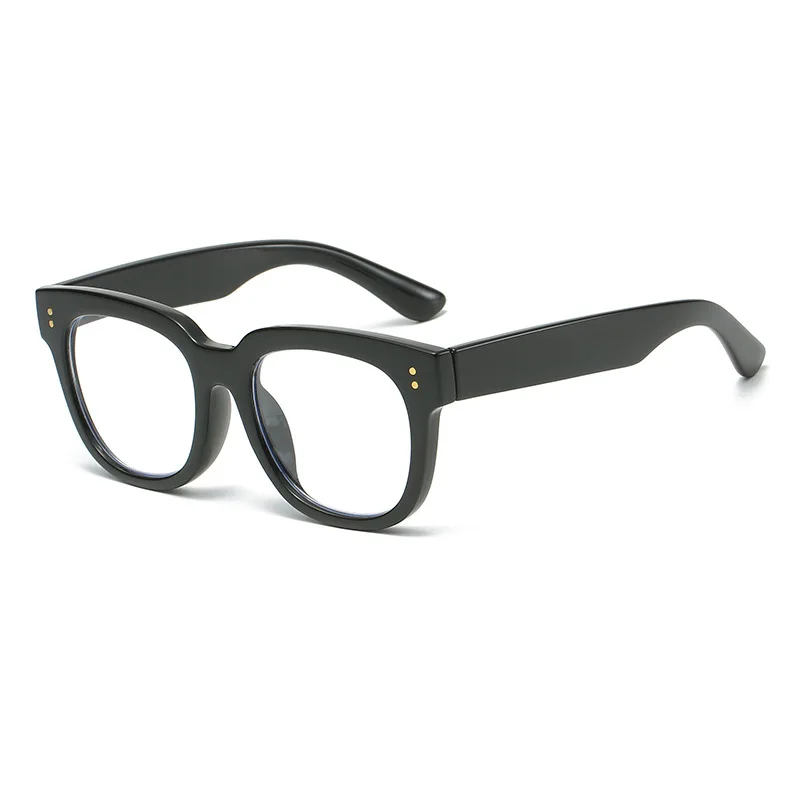 Retro Gelbe Brillenfassung Damen Lesebrille Herren Anti-Blaulicht Kurzsichtigkeitsbrille Klassische Eckige Computer-Korrektionsbrille
