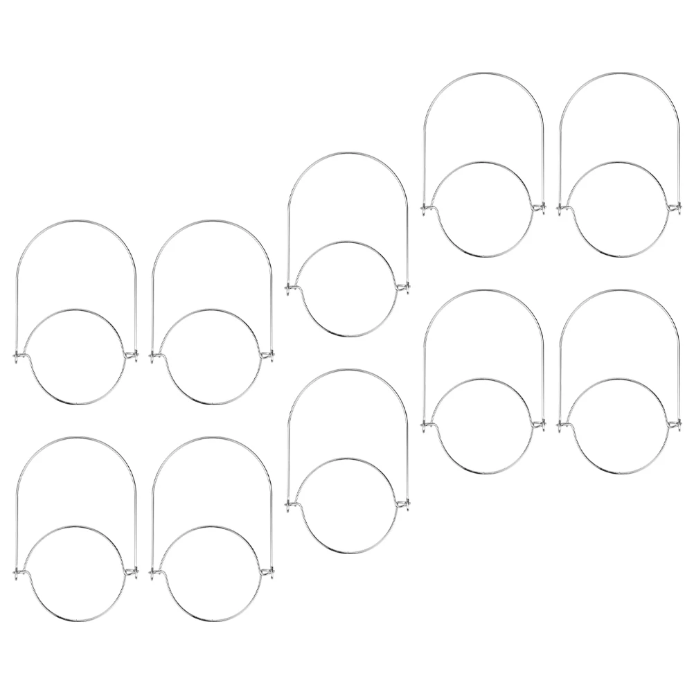 

10pcs Stainless Steel H Mason Jar Accessories Canning Hangers Glass Hooks Easy Install Remove Storage Containers