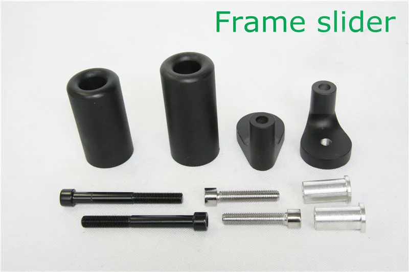 

For Kawasaki 1999-2000 ZRX1100 / 2001-2005 02 03 04 ZRX1200R Motorcycle bike No Cut Frame Slider Crash Protector Black / Carbon