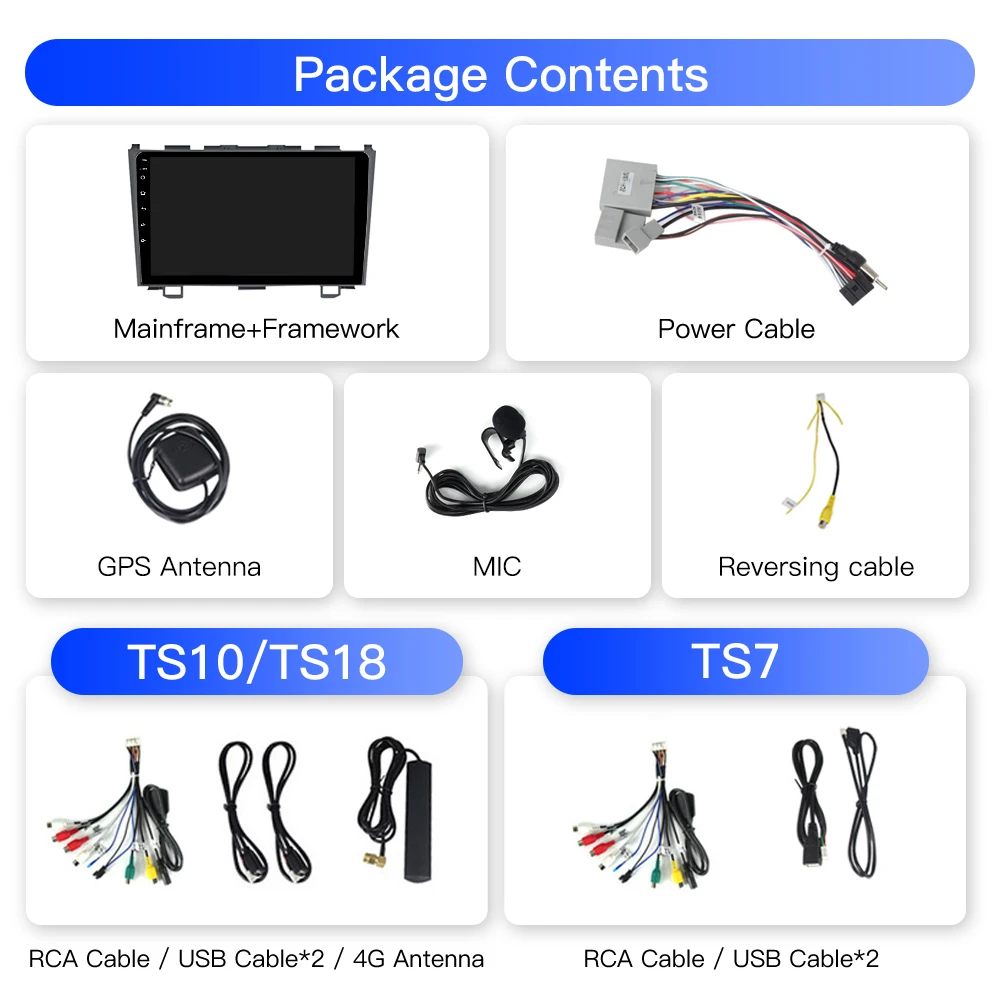 Autoradio Wireless CarPlay da 9 pollici per Honda CRV CR-V CR V 2006-2012 DSP navigazione GPS Stereo 2 Din autoradio Multimedia Player