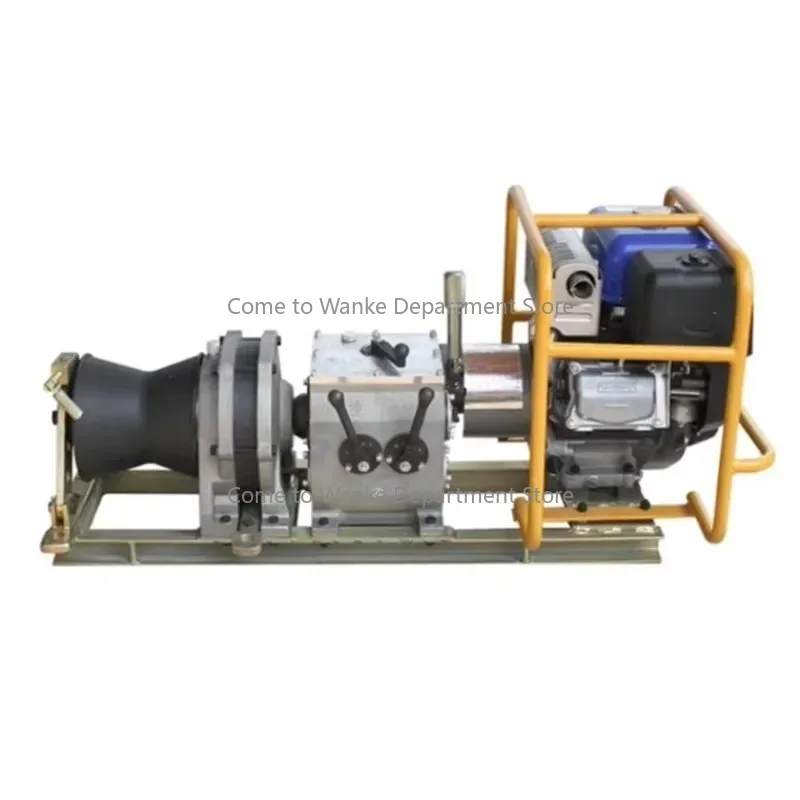 

Gas-oline Powered Portable Winch 3 5 10 Ton Gaso-line Petrol Engine Powered Capstan Winch