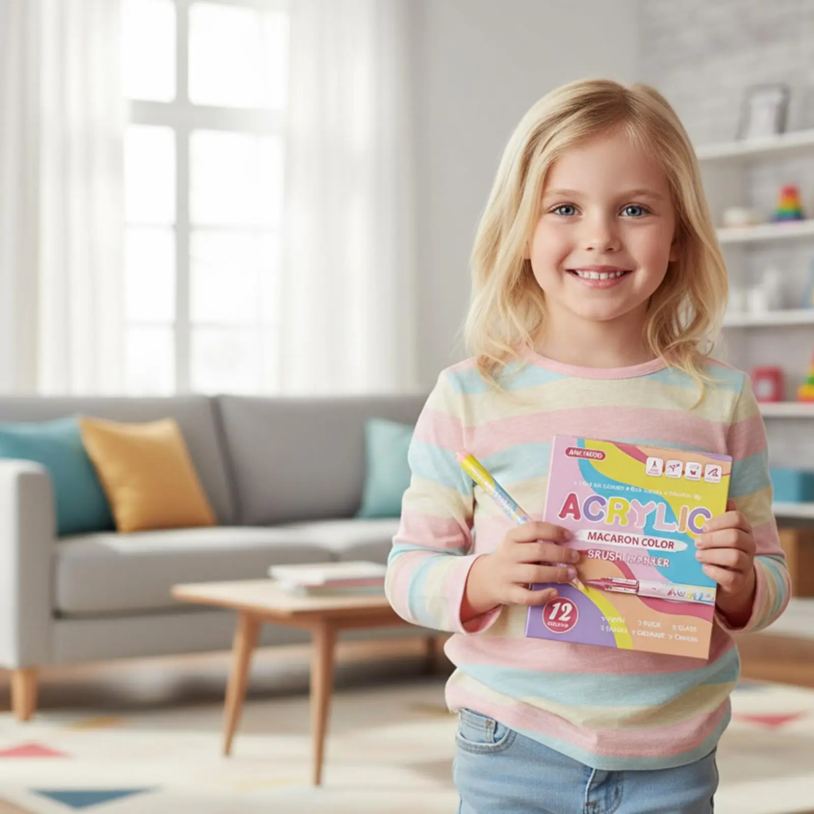 아크릴 페인트 마커 12색 세밀한 팁 영구적인 패브릭 컬러링 페인트 펜 성인 및 어린이용 패브릭 유리 세라믹 나무 캔버스용