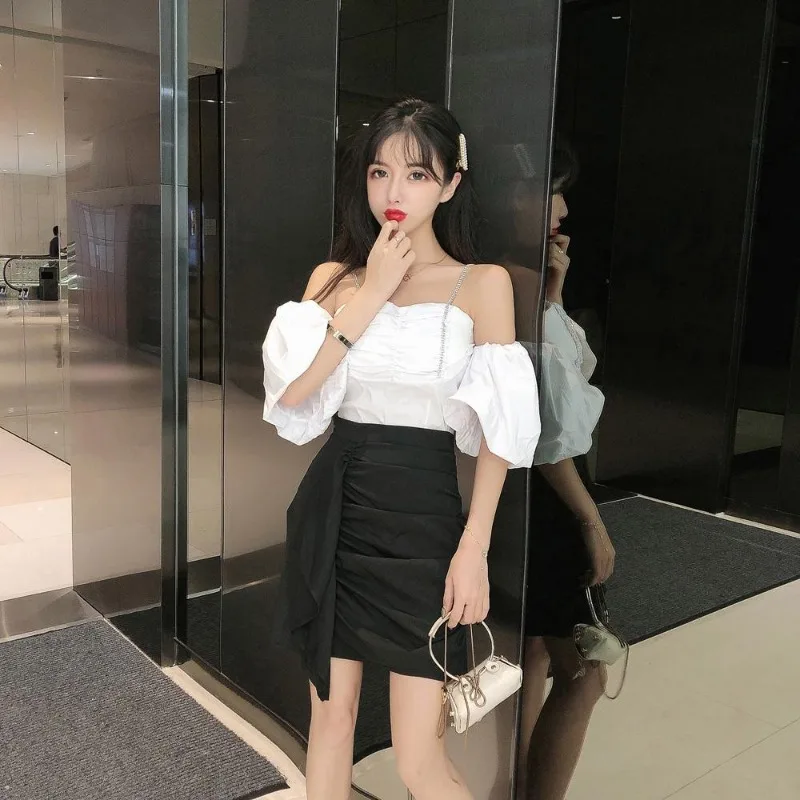 

Night Club Female Outfits Vintage Formal Occasion Elegant Casual The New Function of Matching Sets Women's Two Skirt Piece Set