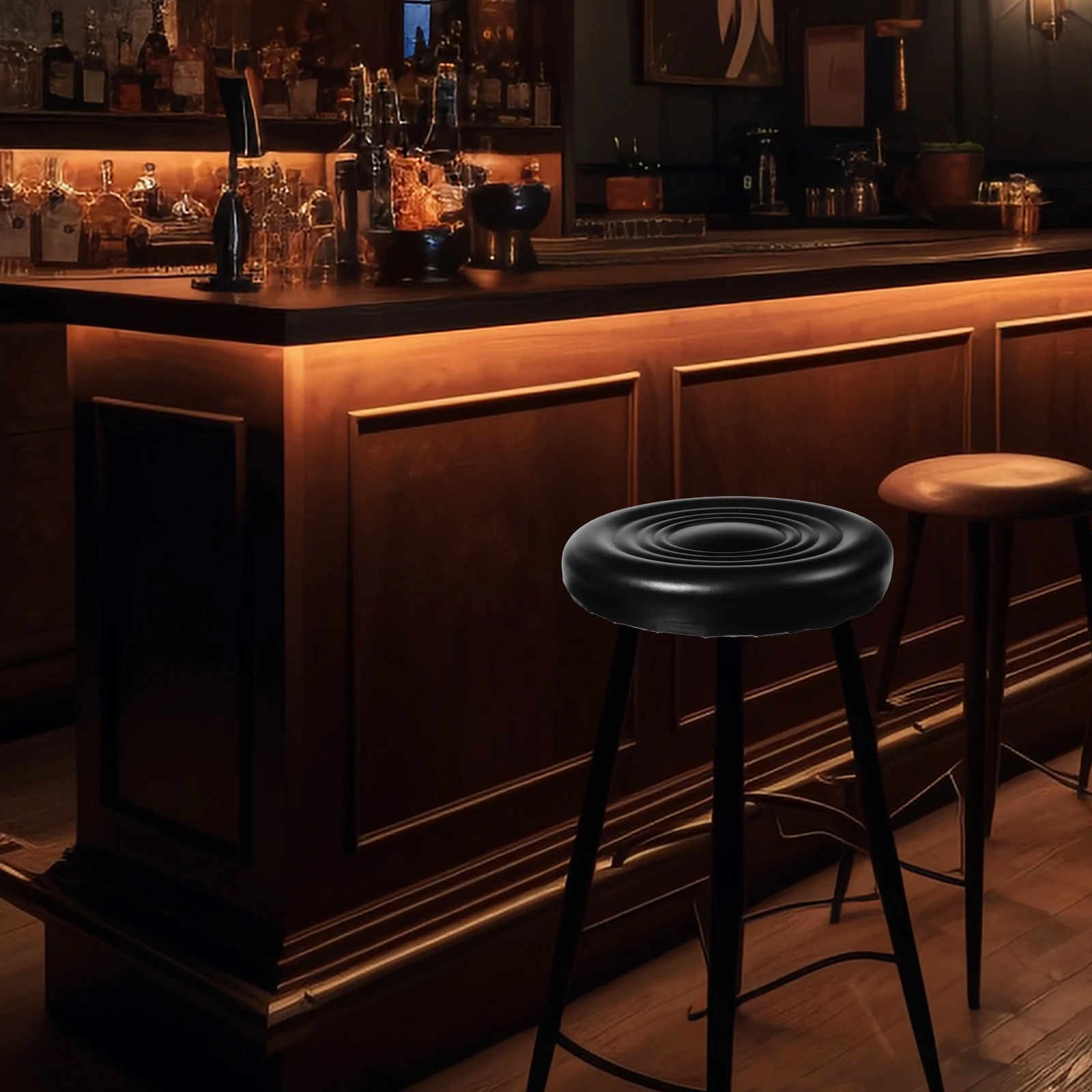 

Round Bar Stool Replacement Padded Pu Cushion Foam For Home Office Chair Counter Stool Surface Seat Cushions Seat Replacement
