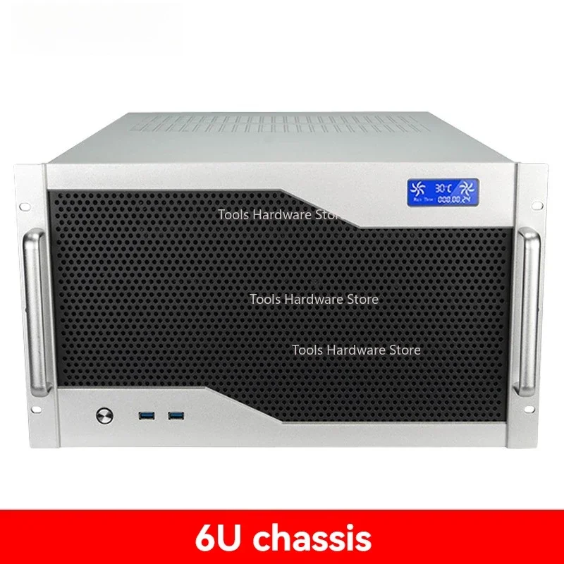 6U chassis Multiple graphics card EATX Dual motherboard ATX Power Supply 12 Expansion slot 360 Water-cooled AI AI server
