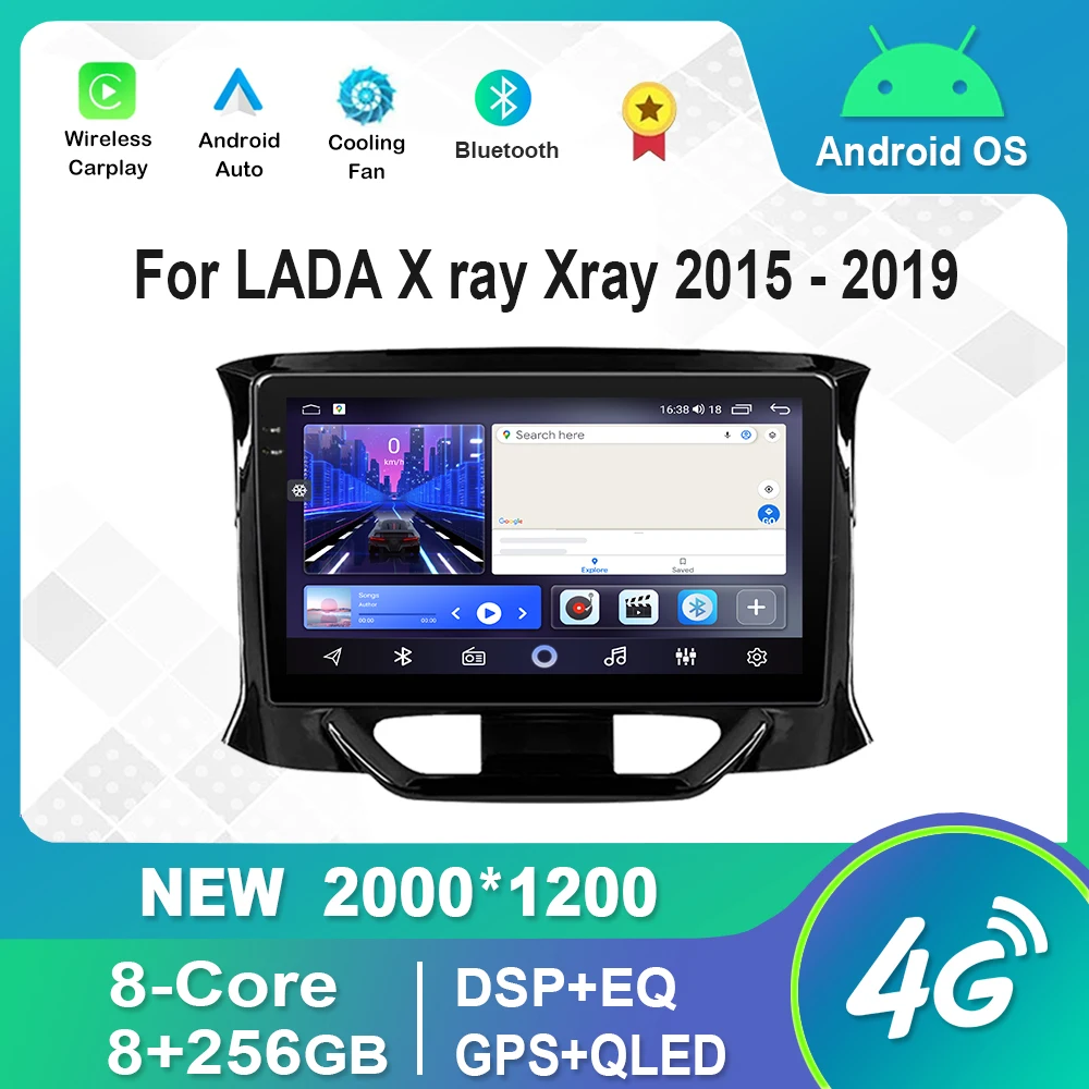 

For LADA X ray Xray 2015 2016 - 2019 Android OS Video Multimedia Player Bluetooth DSP Stereo GPS Navigation WiFi HD Touch Screen
