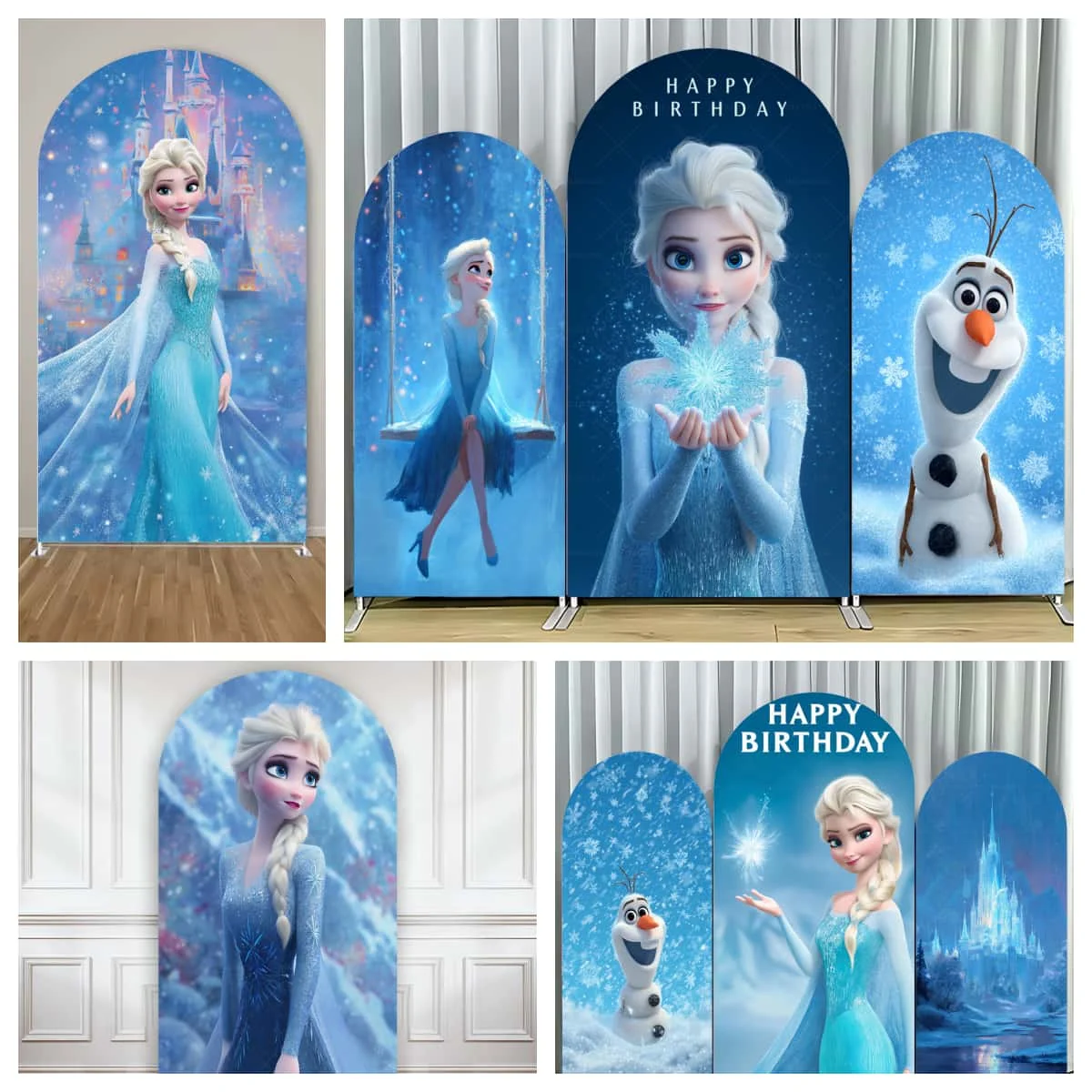 

Фон с аркой принцессы «Холодное сердце Анны и Эльзы» для девочек, принцесса, декор для дня рождения, фото, индивидуальный фон, реквизит для детского душа