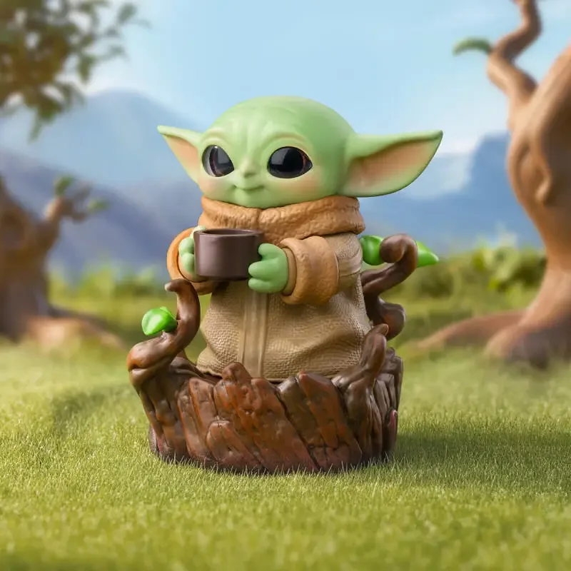 POP MART Star Wars Grogu Tiny But Mighty Serie Blind Box Mystery Box Spielzeug Puppe Niedliche Anime-Ornament-Kollektion