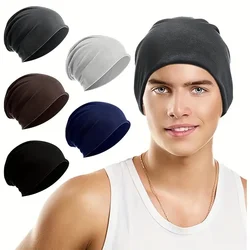 New Women Men Slouchy Beanie Hip-Hop Slouch Skullies Bonnet Cap Elastic Thin Chemo Cap Sleep Cap Gorro