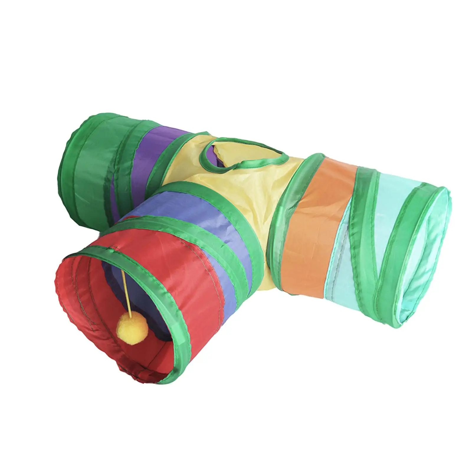 Guinea Pig Tunnel Rabbit Hideout 3 Tubes Spacious Play Tunnel Versatile Sturdy Playground for Exercise and Self Amusement