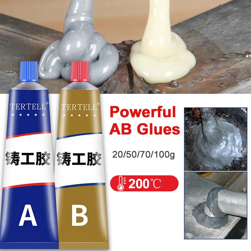 Strong Metal Repair Glue AB Casting Repair Glue High Strength Metal Repair Glue Cold Welding Glue Industrial Patching Agent