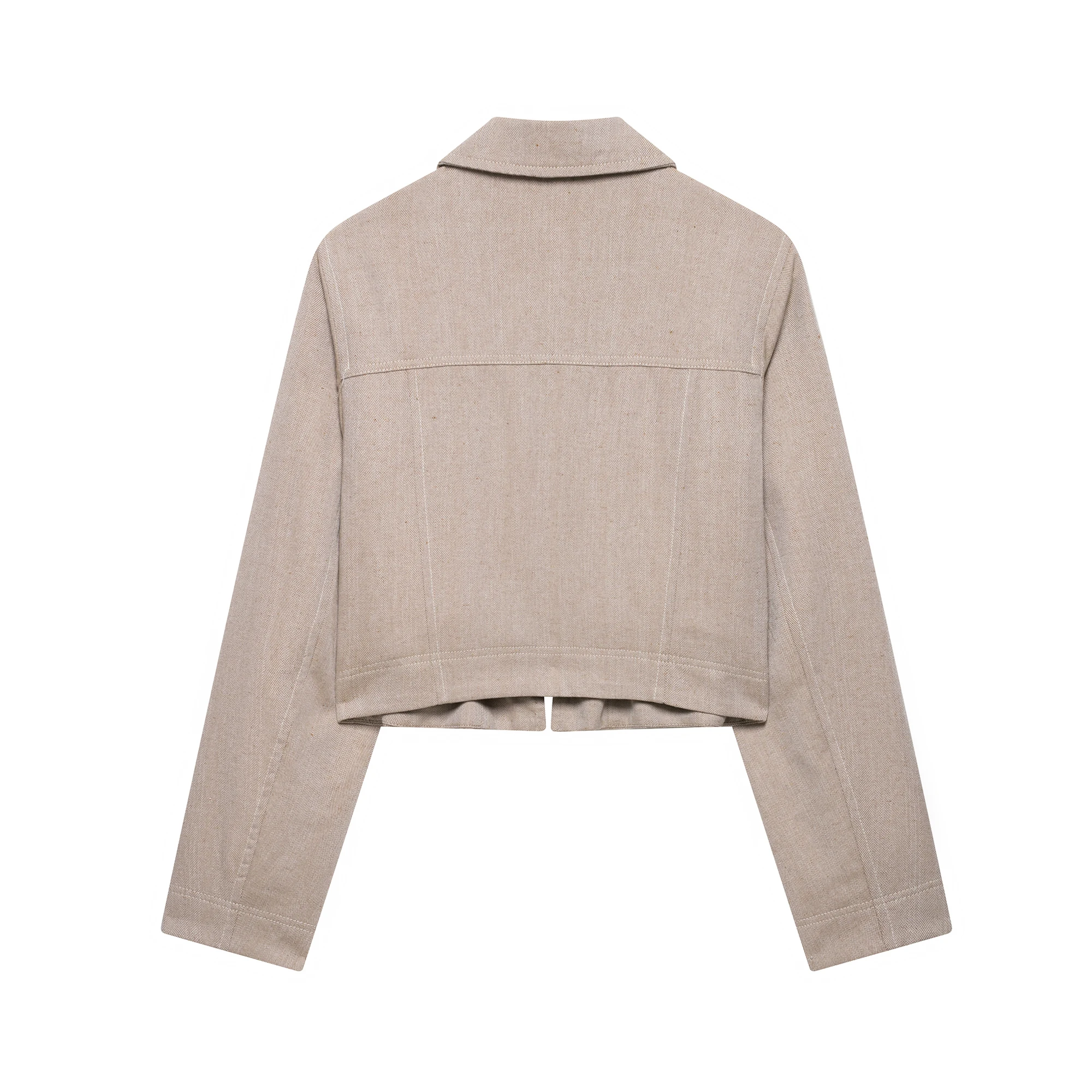 DUOPERI أزياء المرأة 2 قطعة مجموعات الكاكي طويلة الأكمام جاكيتات و عالية الخصر بنطلون أنثى شيك سيدة سراويل تقليدية مجموعات