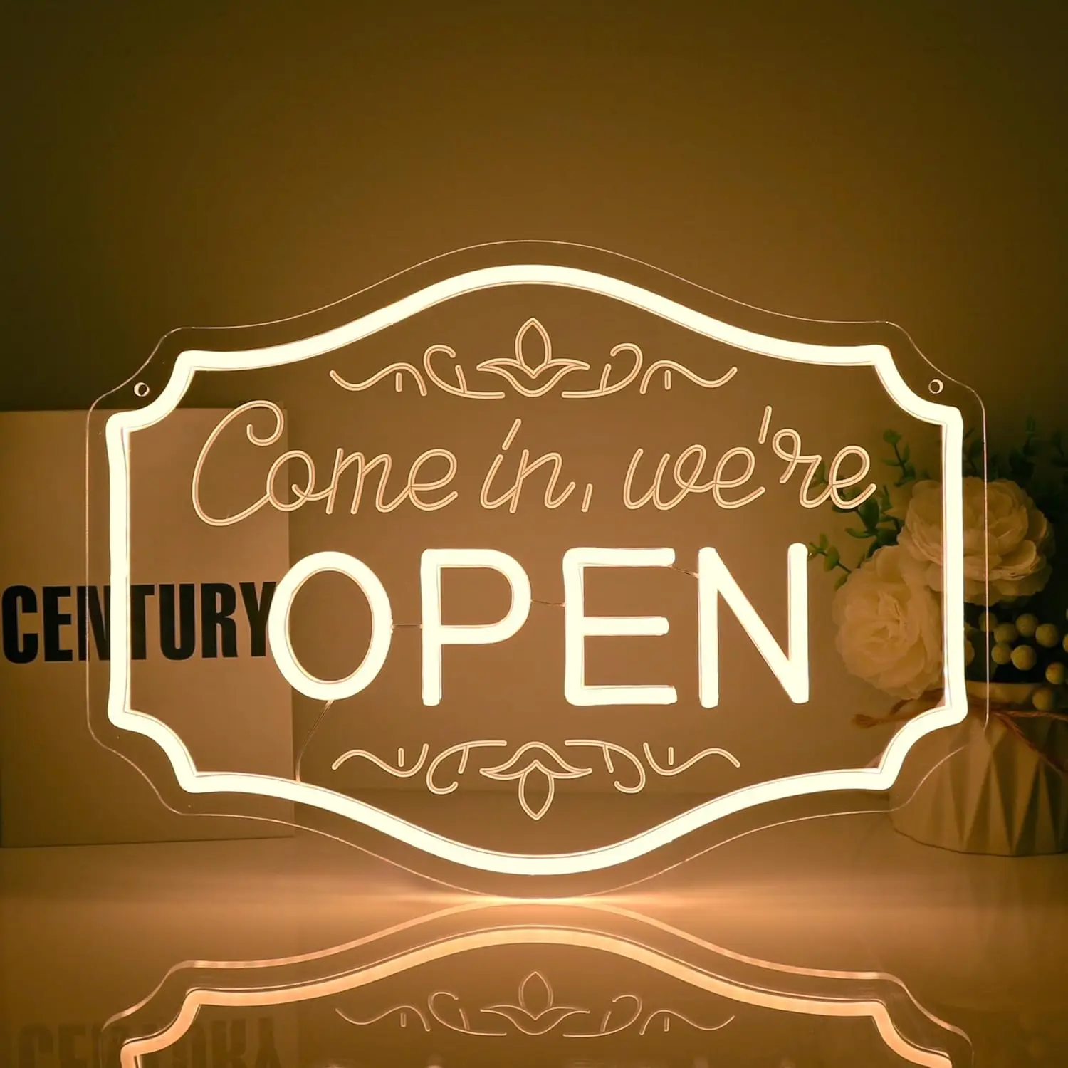 オープンネオンサイン-ウェルカム-led-ネオンライト-usb-調光可能-ショップ-レストラン-カフェ-バー-誕生日パーティー-クラブ-壁飾り-ビジネスギフト