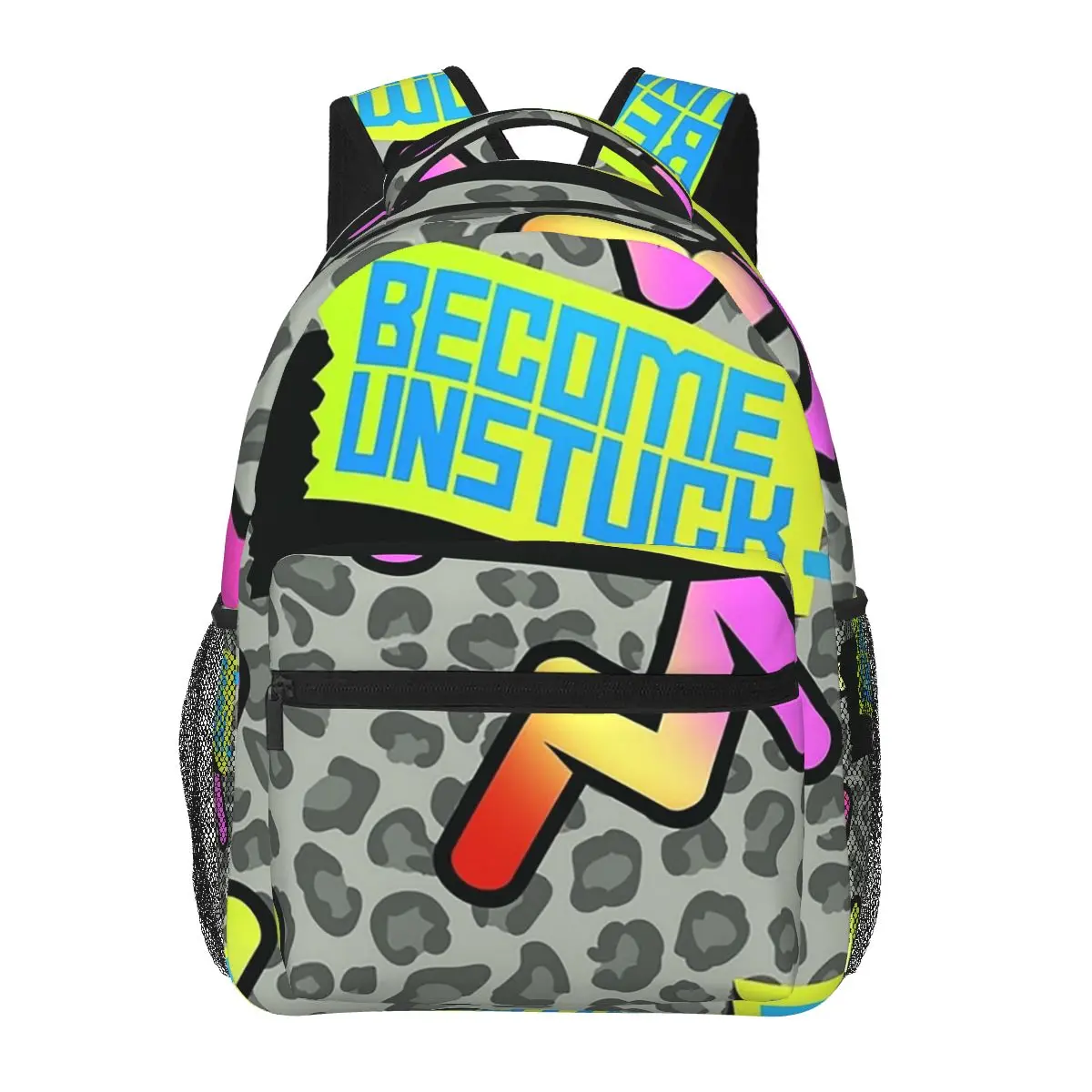 Become Unstuck mochilas para niños y niñas, mochilas escolares para niños, mochila para computadora portátil de dibujos animados, bolsa de hombro de gran capacidad