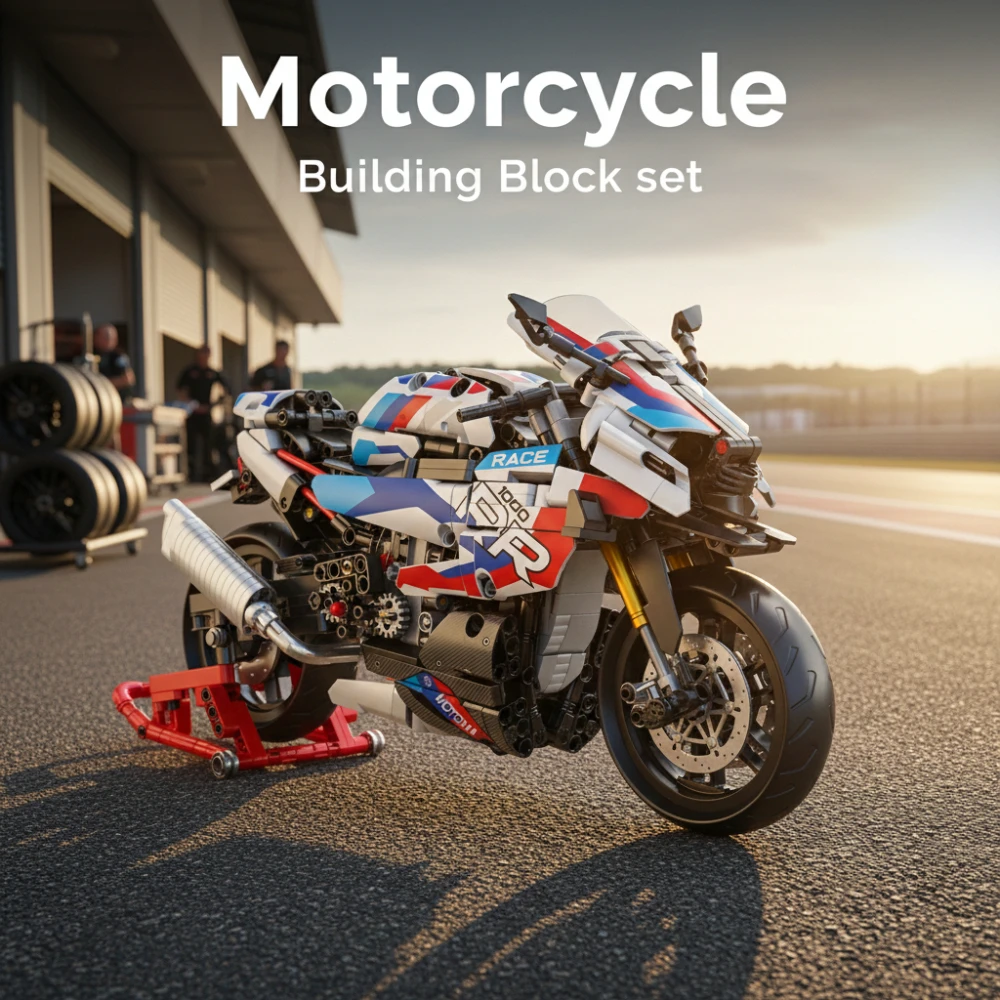 

949PCS Motorcycle Building Blocks Set - Assembling Model Toy for Home Decor Ideal Holiday Gift for Kids And Adult