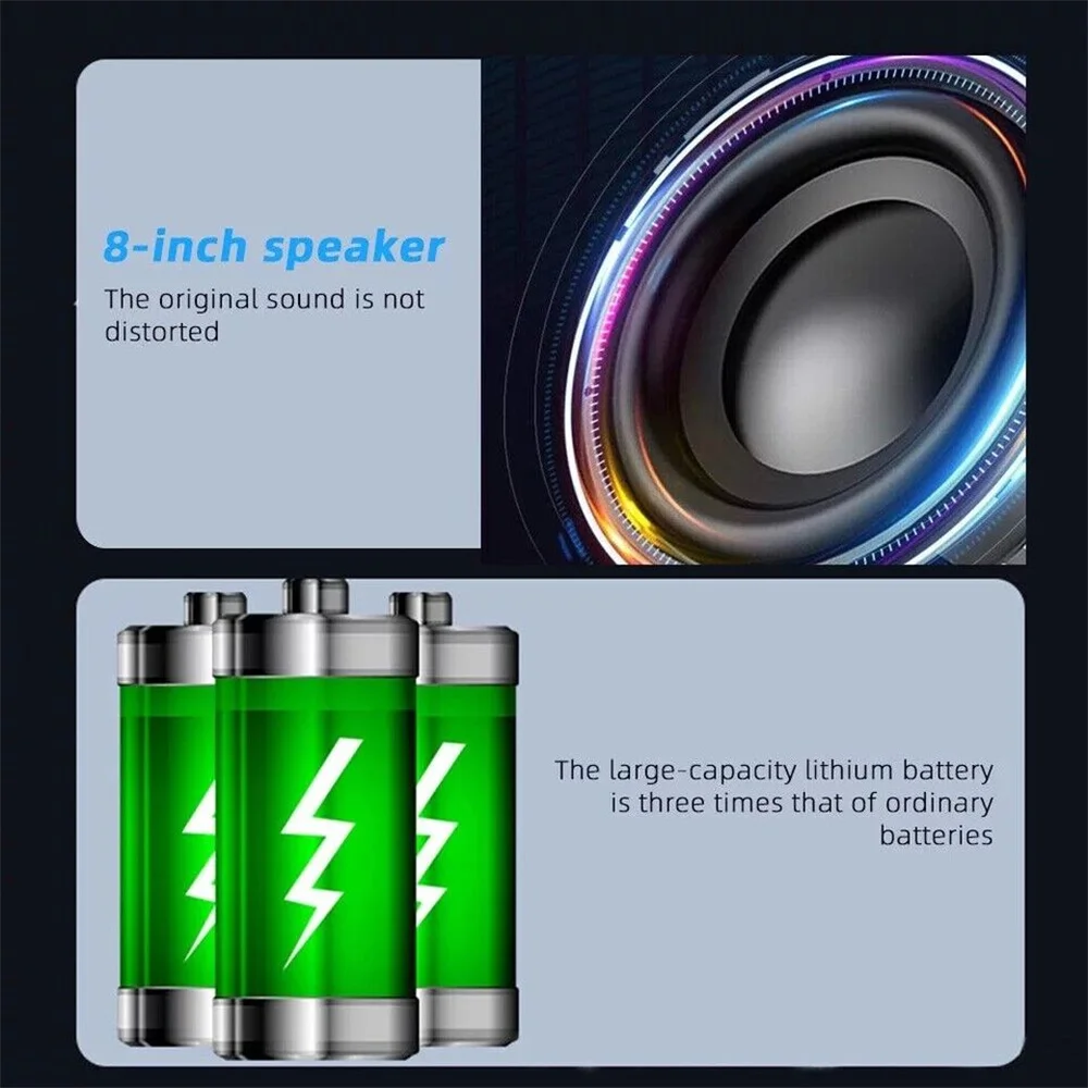 1100W Portable Bluetooth Party Speaker 8\