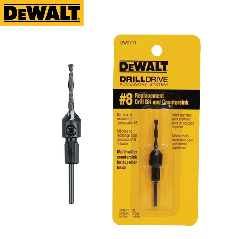 Imagem -03 - Conjunto de Brocas de Reposição Dewalt Dw2710 Dw2711 Dw2712 10 Acessórios para Perfuração e Escareamento de Madeira Escareadora