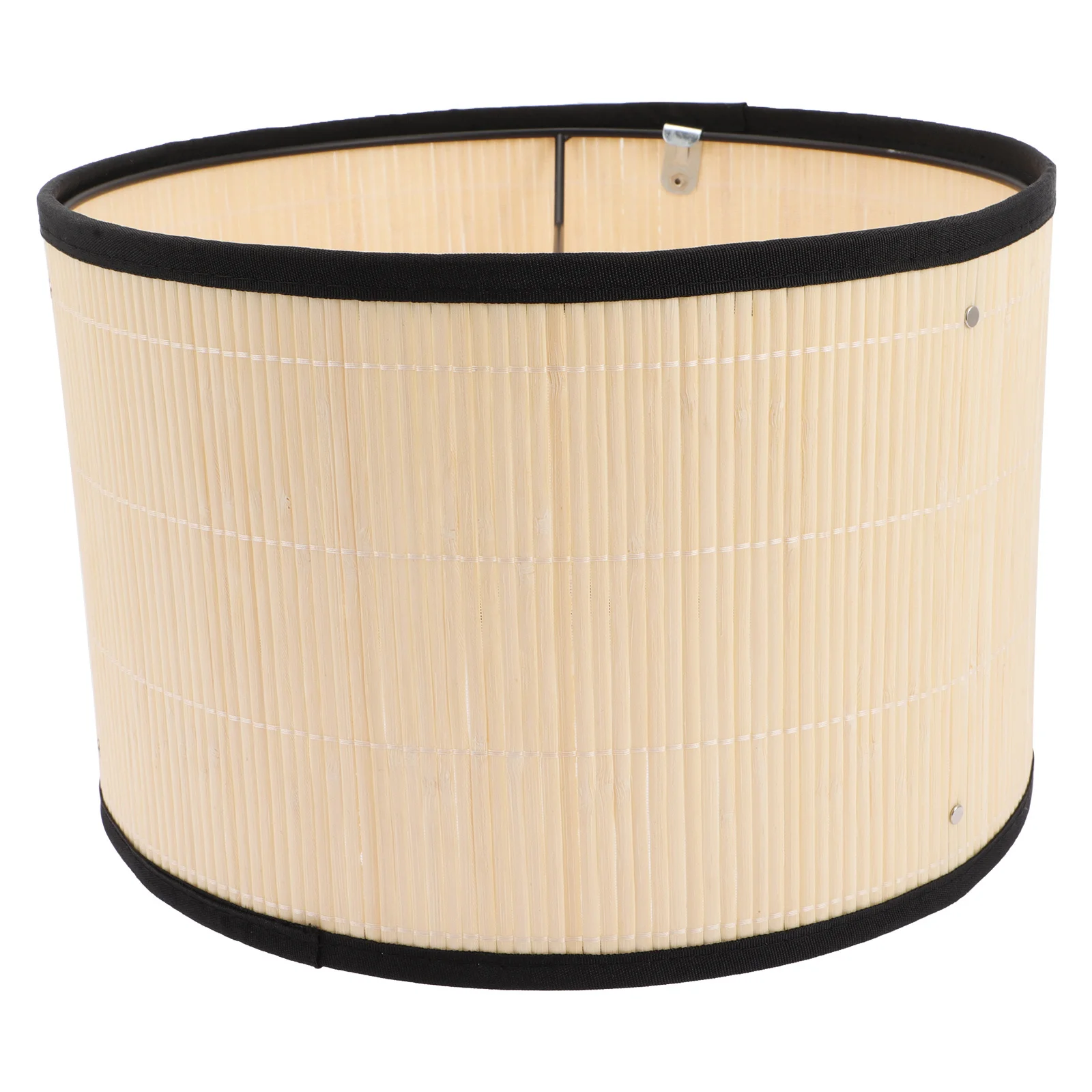 الخيزران برميل غطاء مصباح إطار الحديد مستقرة طاولة صغيرة غطاء مصباح داخلي غطاء خفيف خمر المنزلية عاكس الضوء الغبار درع