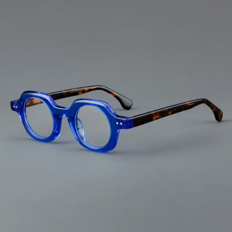 Acetate tortoise-shell glasses Retro frame Japanese small frame 1582 fashion men's designer myopic presbyopia optical glasses