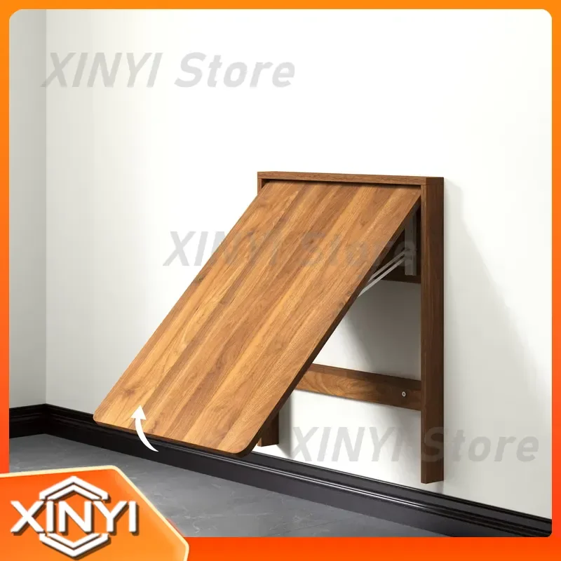 Wall-mounted Folding Dining Table for Small Apartment Ultra-thin Multi-functional Makeup Desk Board Household Hidden