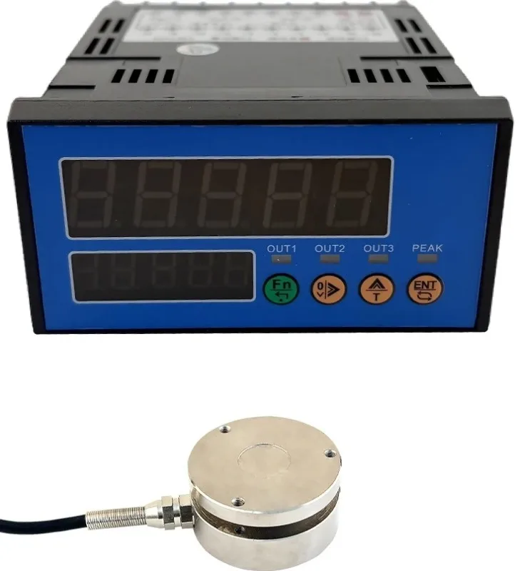 High Precision Spoke Type Load Cell Sensor with Digital Display Controller RS485 Modbus RTU Analog Output 4-20mA 0-10V