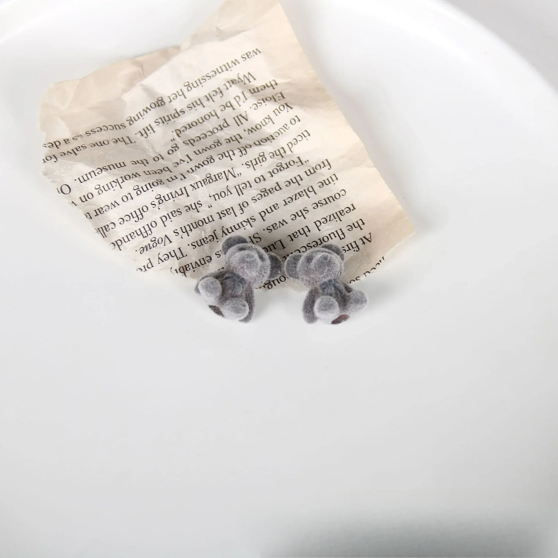 10Pcs/Lot Plush Lovely Bear Doll Pendant Fittings Diy for Phone Case Keychains Bag Ornaments Trinkets Festival Originality Gift