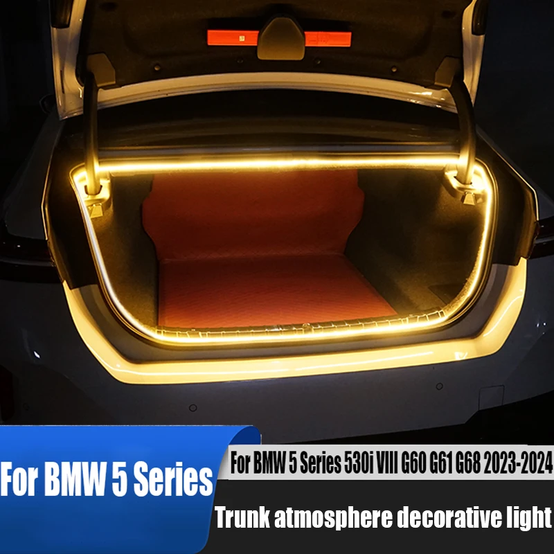 

Для BMW 5 серии 530i VIII G60 G61 G68 2023 2024, атмосфера багажа, декоративные светильники, аксессуары для украшения салона автомобиля