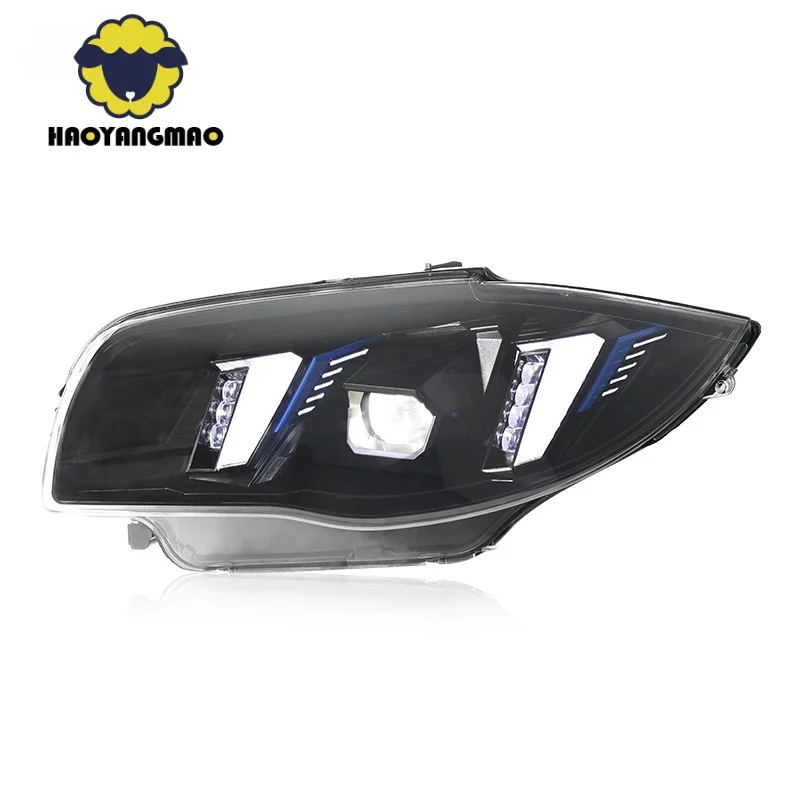 

Suitable for 04-11 1 Series E87 Headlight Assembly Modified Fang Style Dual Color LED Daytime Running Light Lens Lamp