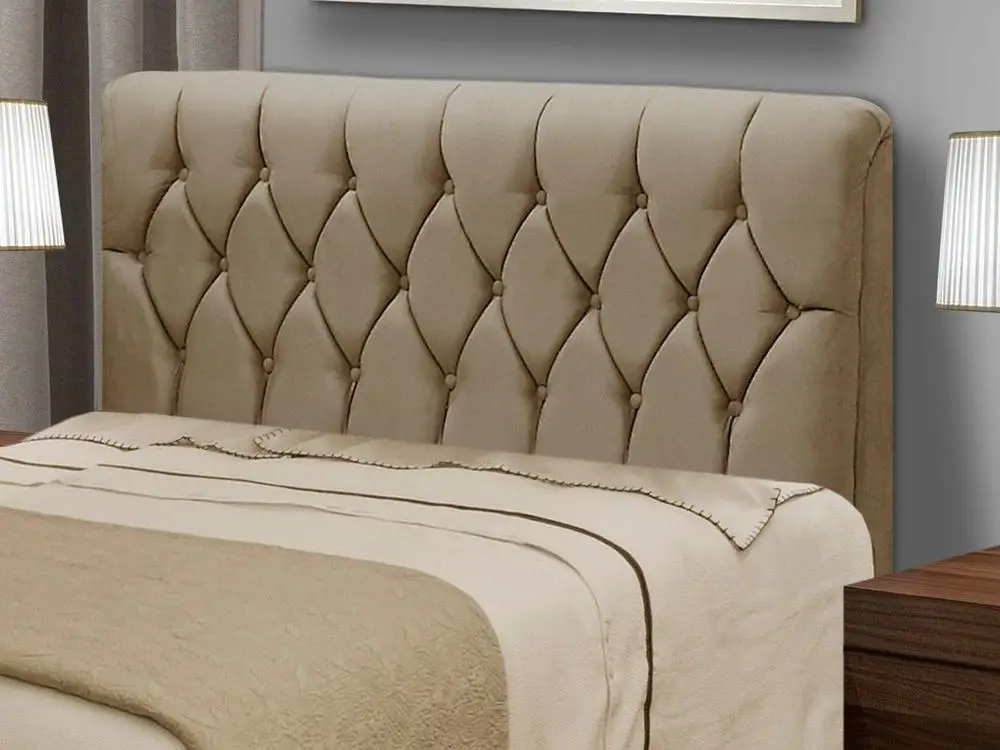 Queen Size Headboard Quilted Suede Dubuê Movelaria Istanbul Masterful