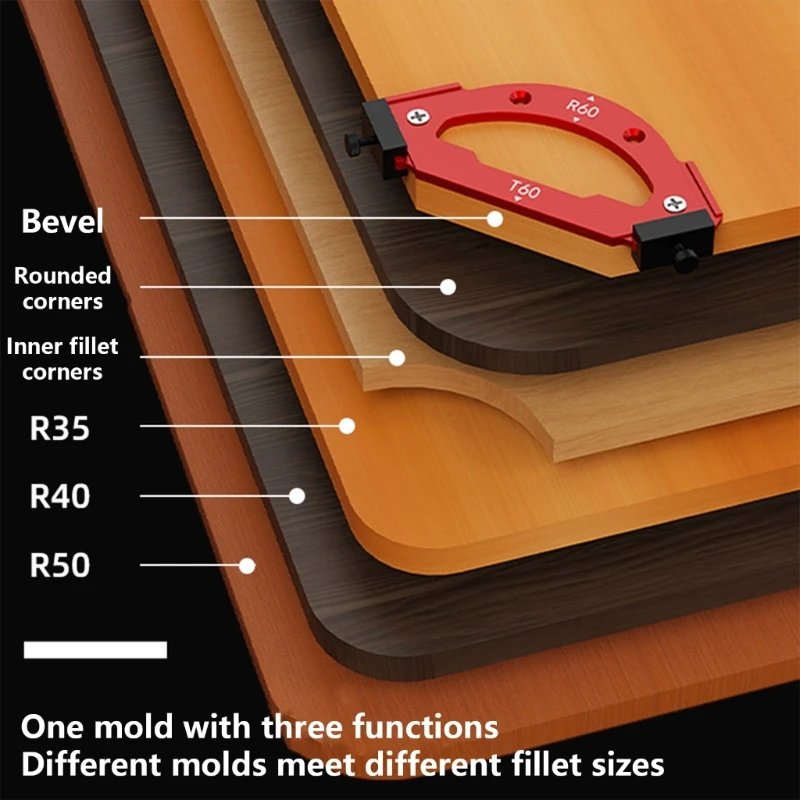 Woodworking Round Corner Radius Templates Cutting Templates Tool Routers Corner Radius R20 R30 R35