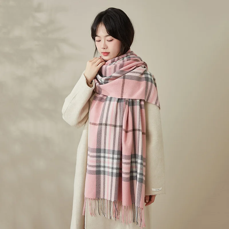 

Зимний морозостойкий шарф унисекс, мягкий вязаный утеплитель для шеи для мужчин и женщин, лыжный спорт на открытом воздухе, украшение в подарок