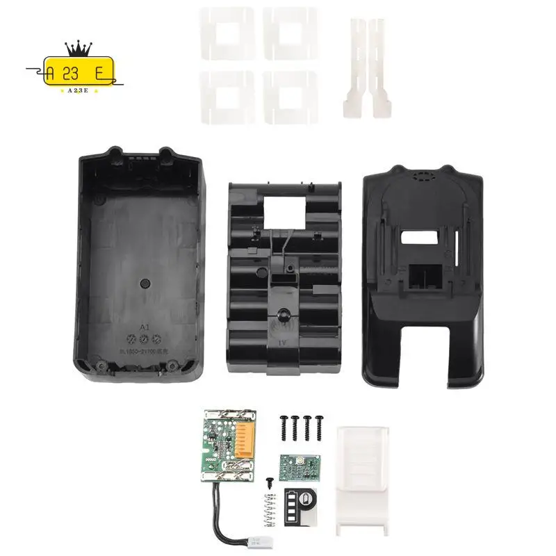 

A23E-BL1830 10X21700 Чехол для аккумулятора PCB Защитная плата от зарядки Корпус BL1860 Для 18 В 3,0 Ач 9,0 Ач Дома