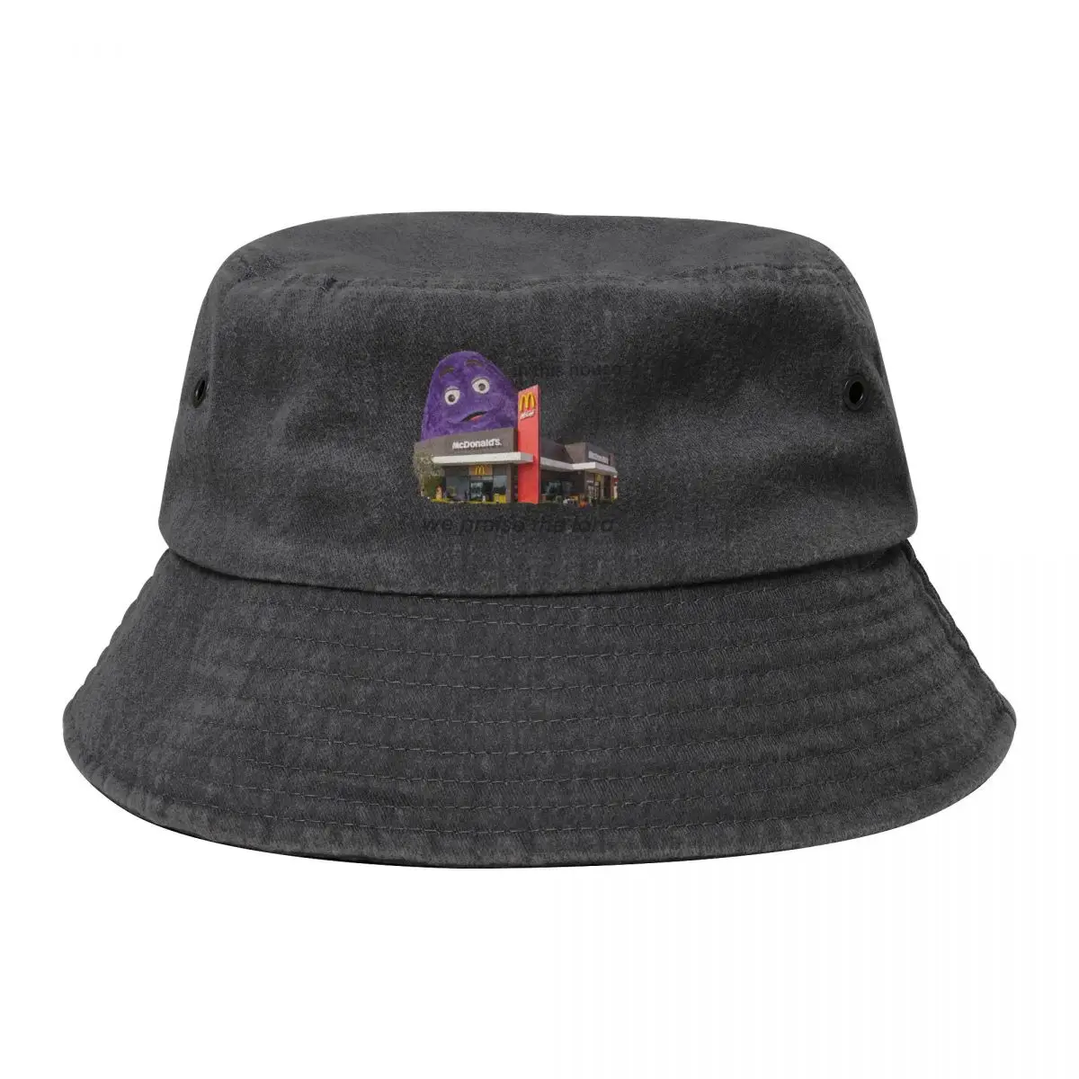 

In this house, we praise the lord Bucket Hat winter hats for men hats on offer Icon Big Size Hat Woman Hats Men's