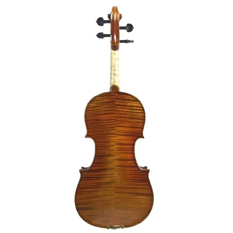Professional Italian Handcrafted Violin Viola Red Brown Maple String Instrument Spruce Face Brazilian Handmade Basswood Metal